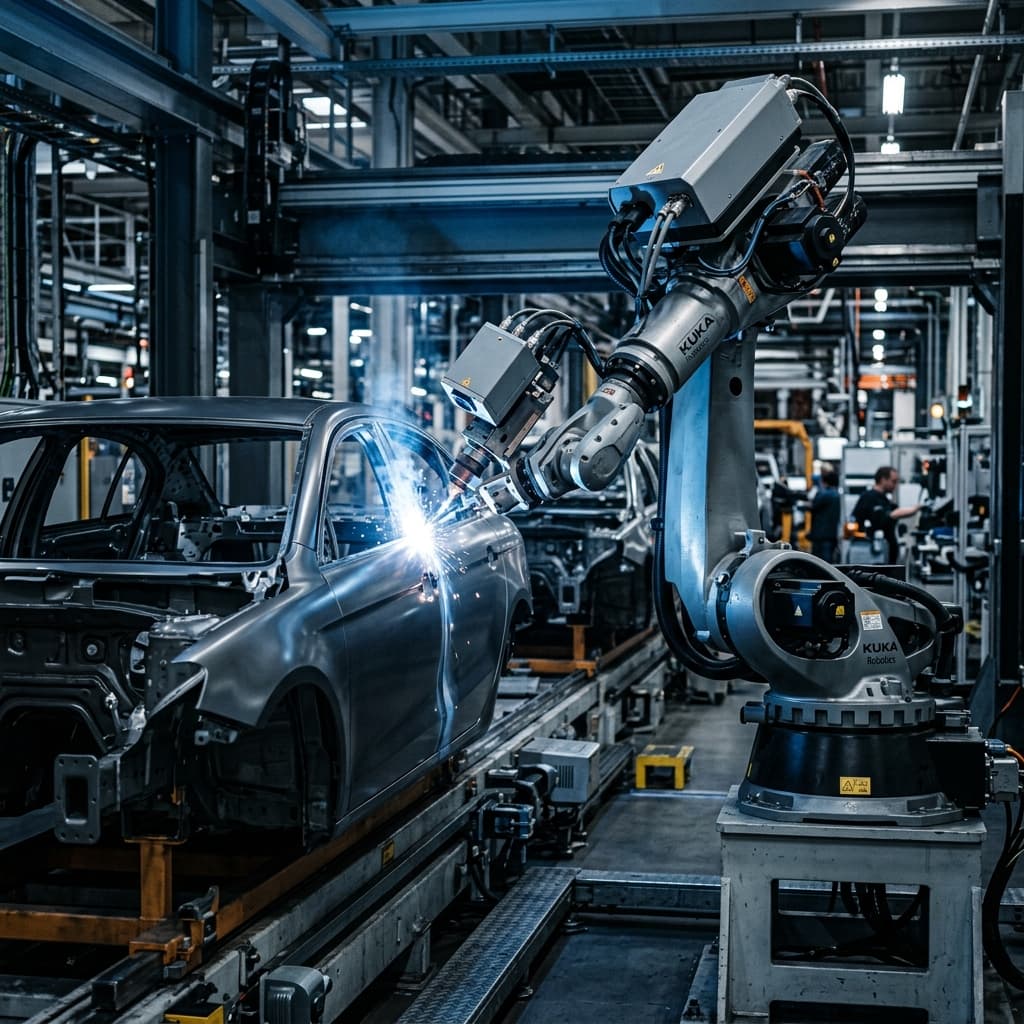 Robotic Welding Seam Tracking Guide Case